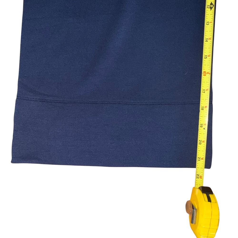 Quince SuperSoft Fleece Cropped Wide Leg Pants Navy Blue Medium M - Picture 4 of 9